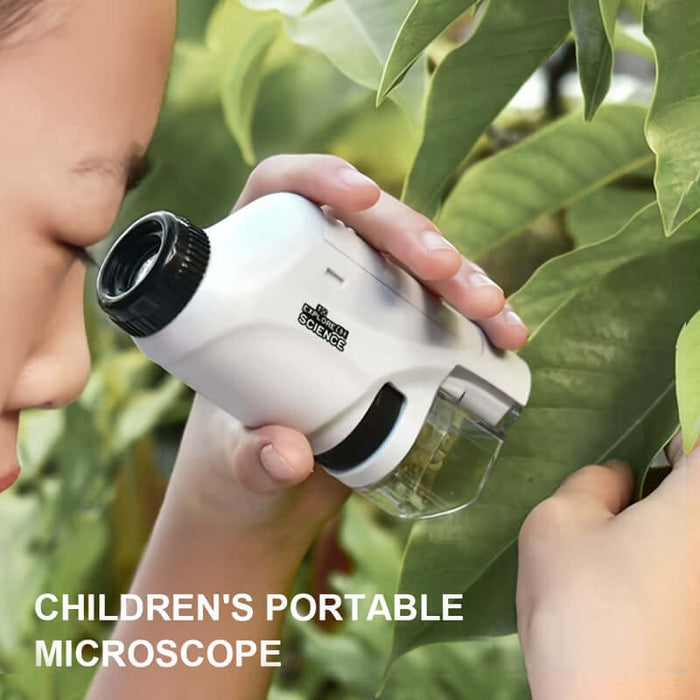 Portable Pocket Microscope 60X-120X with LED Light | AccessoryZ