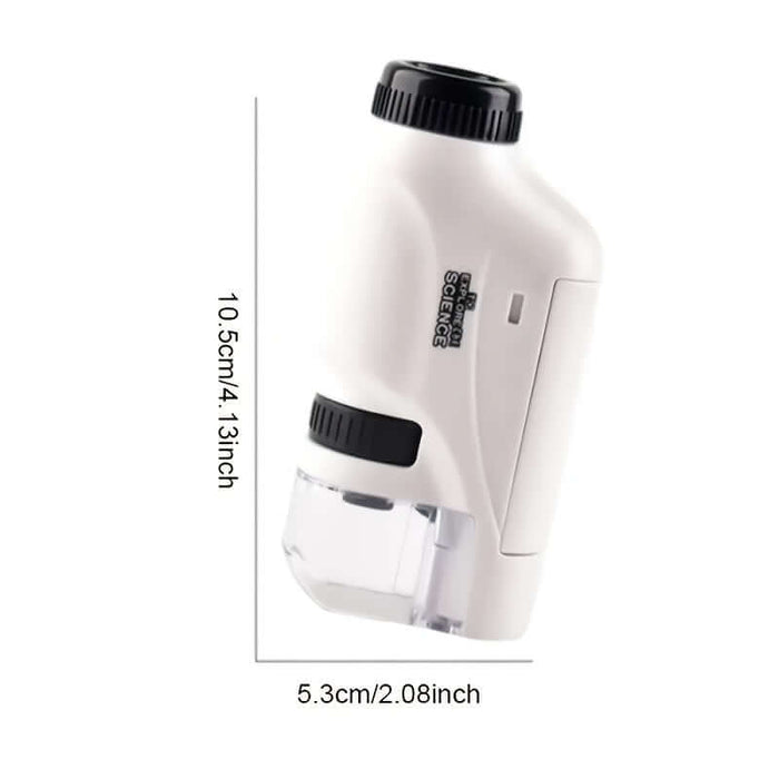 Portable Pocket Microscope 60X-120X with LED Light | AccessoryZ