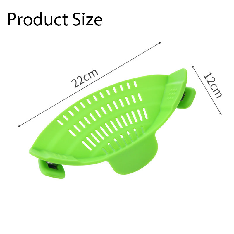 Silicone Clip-on Anti-spill Pan Pot Strainer | AccessoryZ