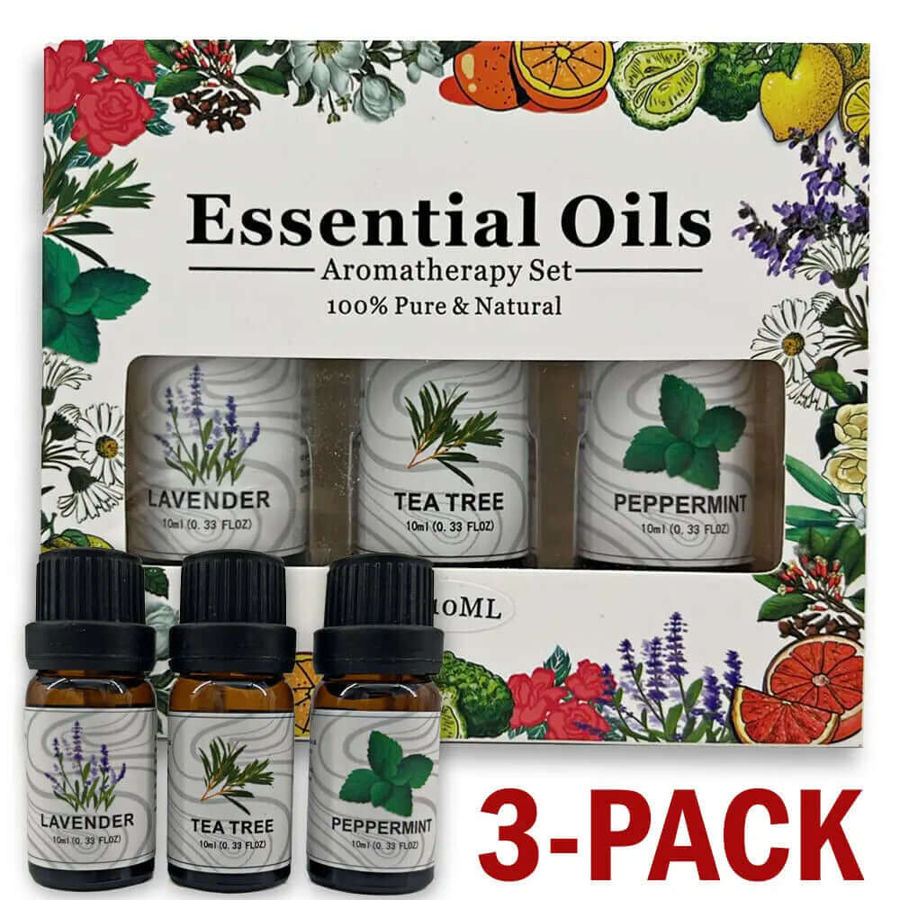 3 Pack - Aromatherapy Essential Oils Gift Set | AccessoryZ