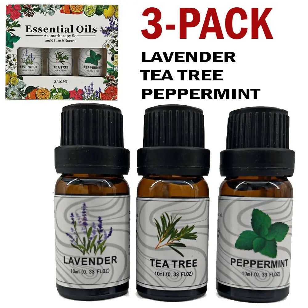 3 Pack - Aromatherapy Essential Oils Gift Set | AccessoryZ