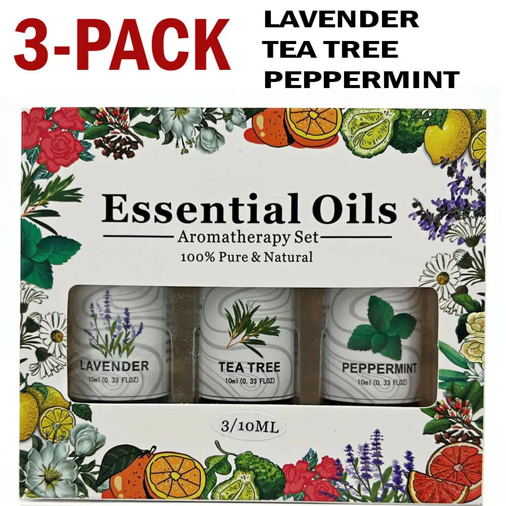 3 Pack - Aromatherapy Essential Oils Gift Set | AccessoryZ