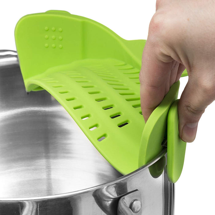 Silicone Clip-on Anti-spill Pan Pot Strainer | AccessoryZ