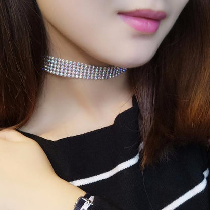 Crystal Rhinestone Choker Necklace | AccessoryZ