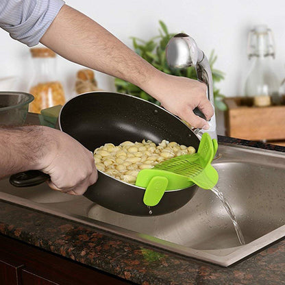 Silicone Clip-on Anti-spill Pan Pot Strainer | AccessoryZ