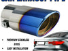 Car Exhaust Pipe Stainless Steel Throat Muffler AccessoryZ