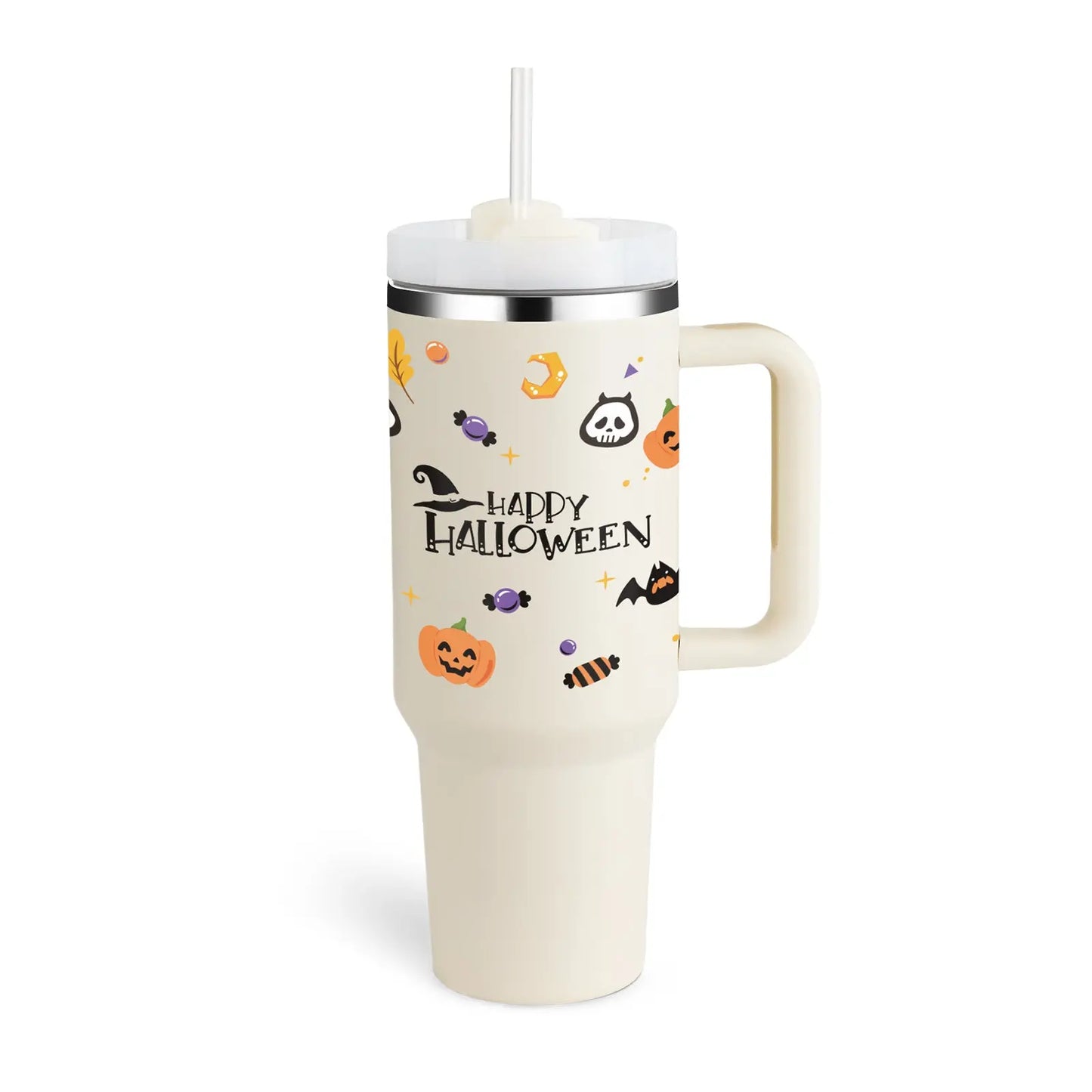 Christmas Thermal Coffee Mug with Straw AccessoryZ