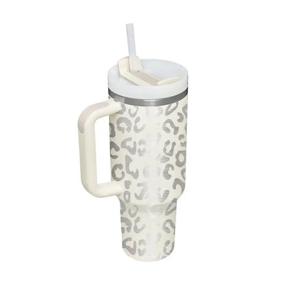 Christmas Thermal Coffee Mug with Straw AccessoryZ