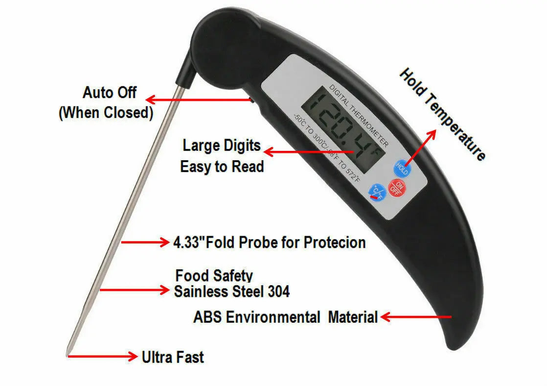 Digital Instant Read Food Thermometer AccessoryZ