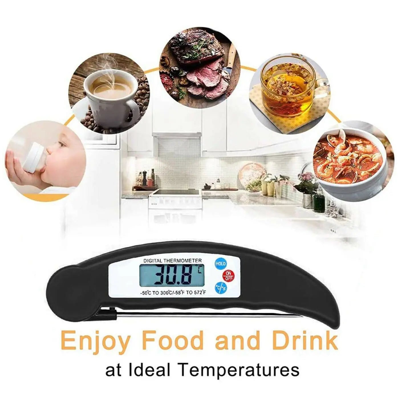 Digital Instant Read Food Thermometer AccessoryZ