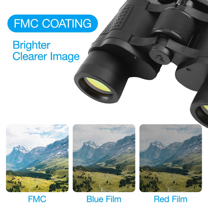 High Power Binoculars with Night Vision and Coordinates AccessoryZ