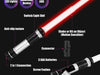 Lightsaber 2 Pack with RGB 7 Colors Sound FX LED AccessoryZ