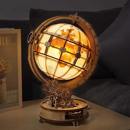 Luminous Globe 3D Wooden Building Blocks Toy AccessoryZ