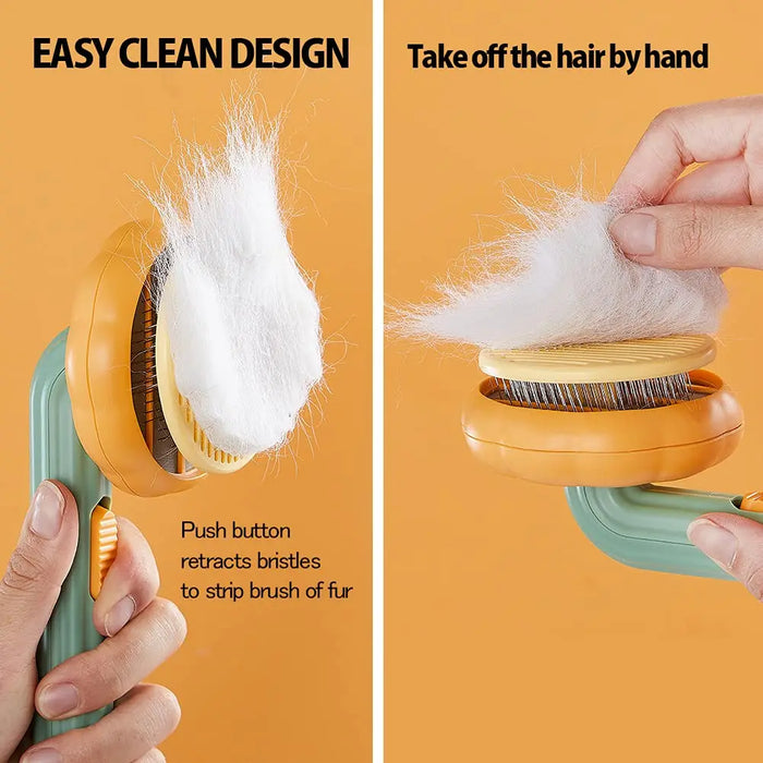 Pet Grooming Self Cleaning Slicker Brush AccessoryZ