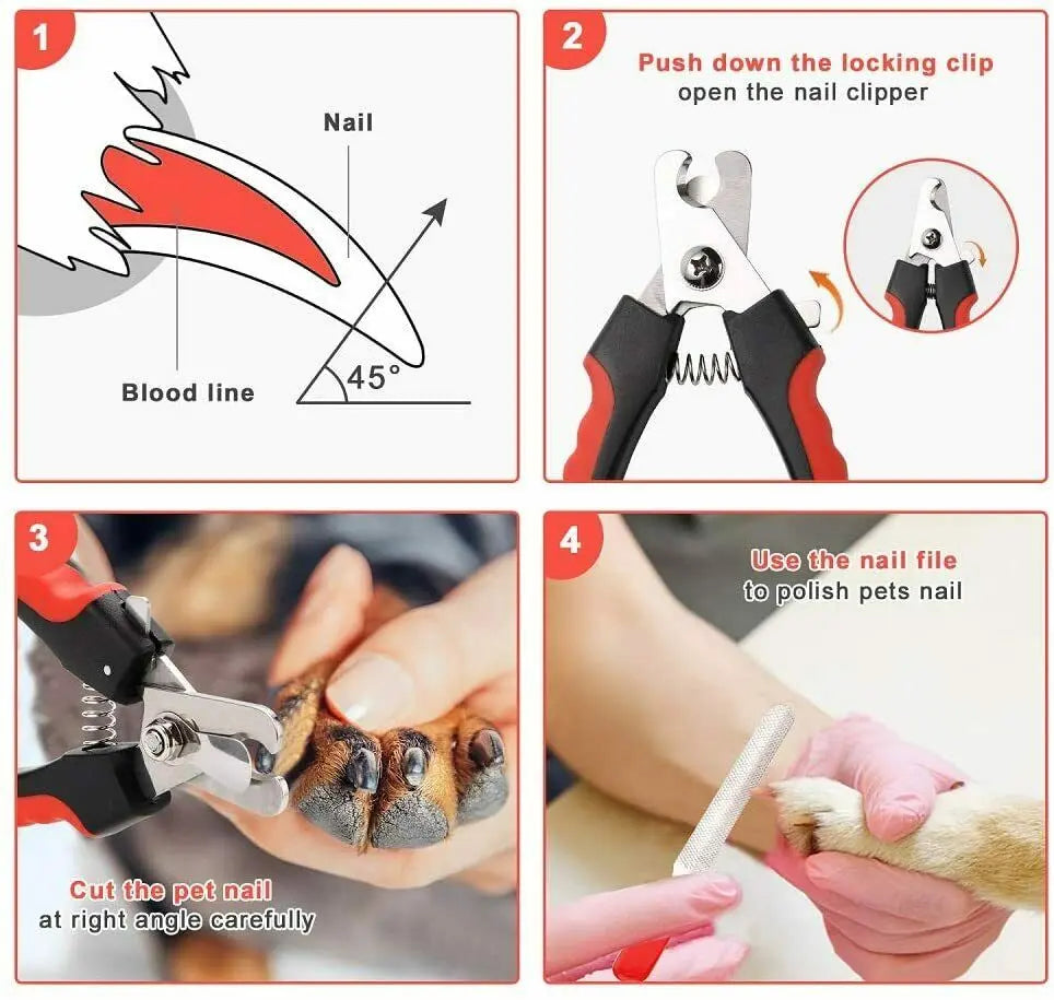 Pet Nail Clippers with Safety Guard - AccessoryZ