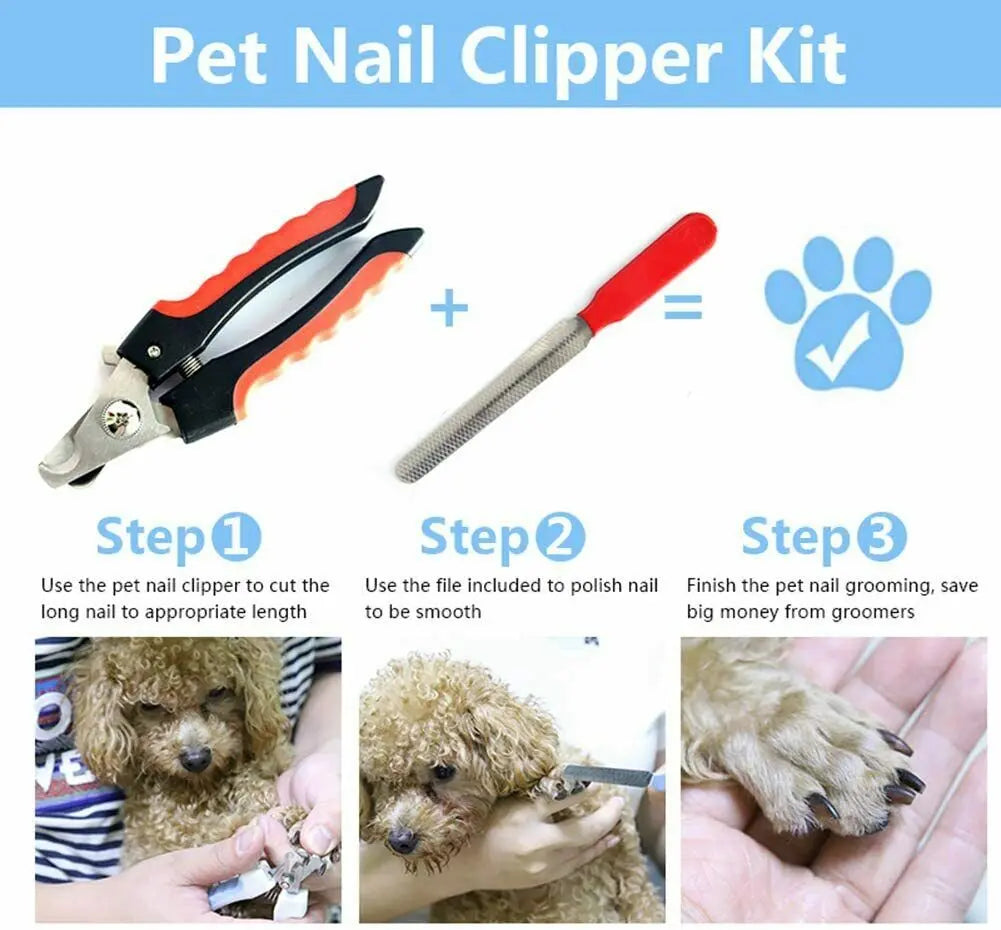 Pet Nail Clippers with Safety Guard - AccessoryZ