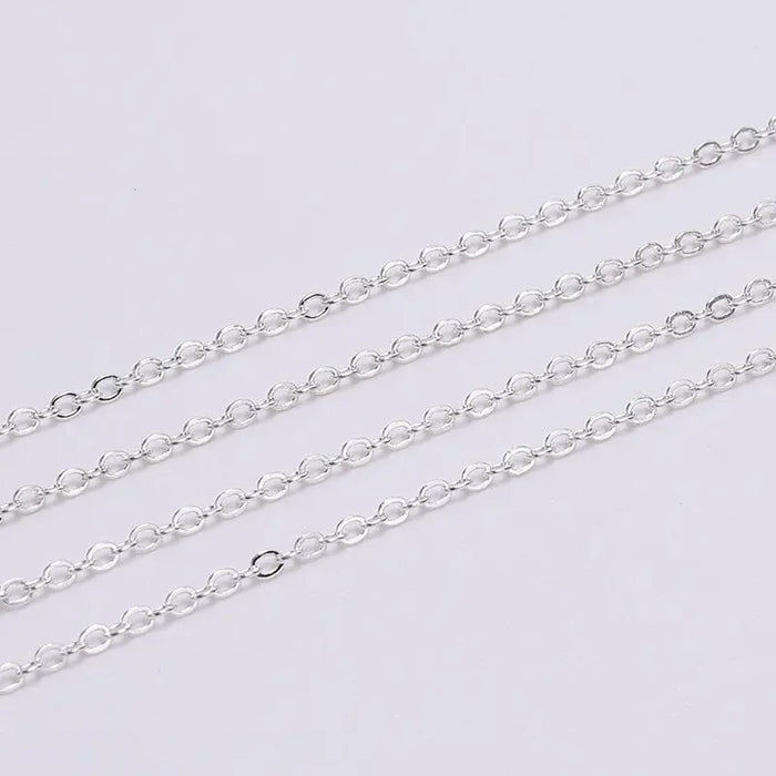 Thin Metal Crushed Chain Jewelry 5m AccessoryZ