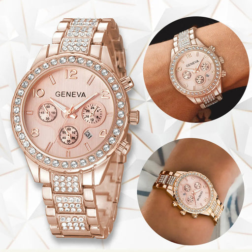 Women's Luxury Crystal Quartz Watch AccessoryZ