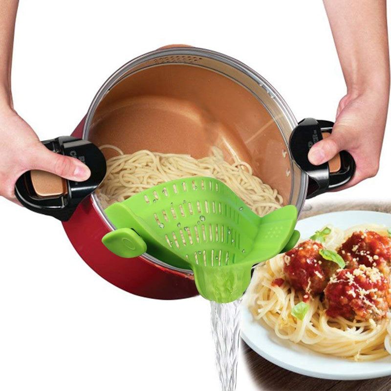 Silicone Clip-on Anti-spill Pan Pot Strainer | AccessoryZ